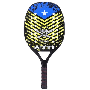 Caston Sports OEM ODM PR760 Black Beach Tennis Racket Full Carbon Fiber EVA Core