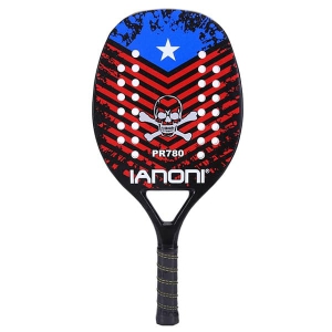 Caston Sports OEM ODM PR780 Black Beach Tennis Racket Full Carbon Fiber EVA Core