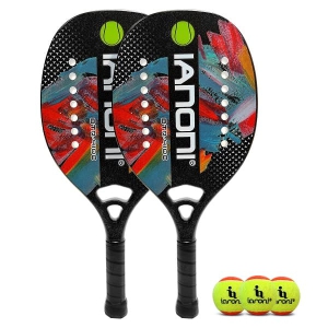 Caston Sports OEM ODM PR9100 Beach Tennis Racket Set Graphite Composite Surface High Density Pro EVA Core