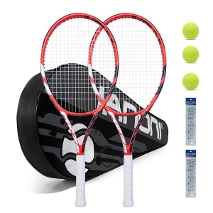 Caston Sports ORVE Red Set Custom Tennis Racket Set Carbon Fiber Composite