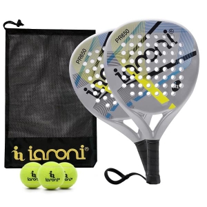 Caston Sports PR650 Padel Racket Set Carbon Fiber EVA Core Suitable for Beginners, Training