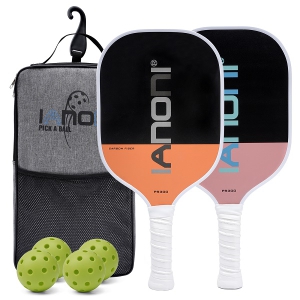 Pickleball Paddle PR300 Pink Orange Set